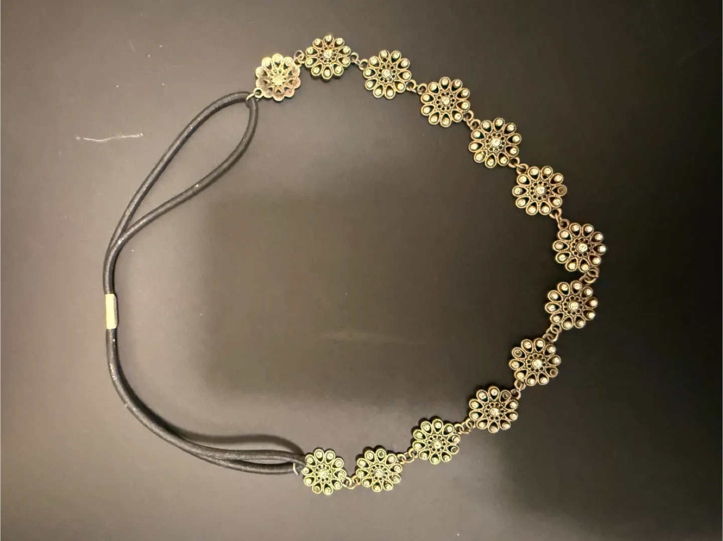 Floral Headband - Gold Tone thumbnail