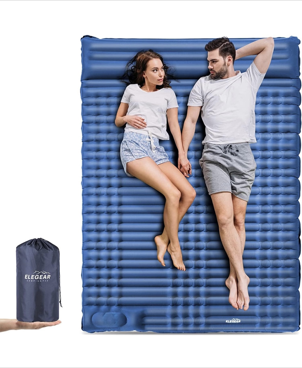 Elegear Double Sleeping Pad with Built-in Foot Pump