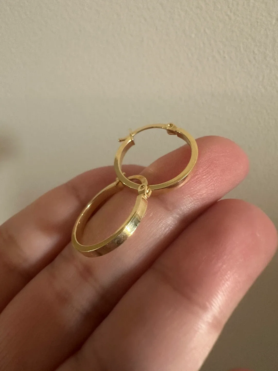 18k plain hoop earrings-Open for lay away 1 month image indicator(5)