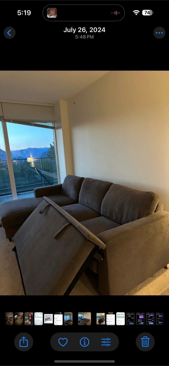 Grey is Pull-Out Sleeper Sofa