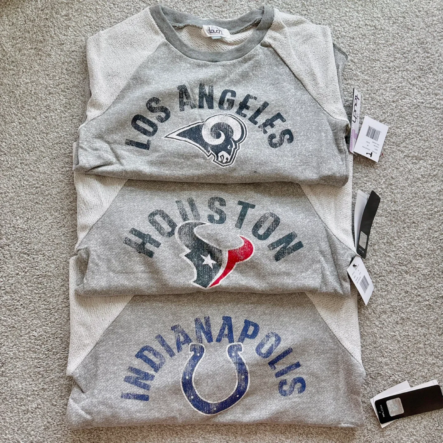 New NFL Football Team Women’s French Terry Raglan Sweatshirts image indicator(2)