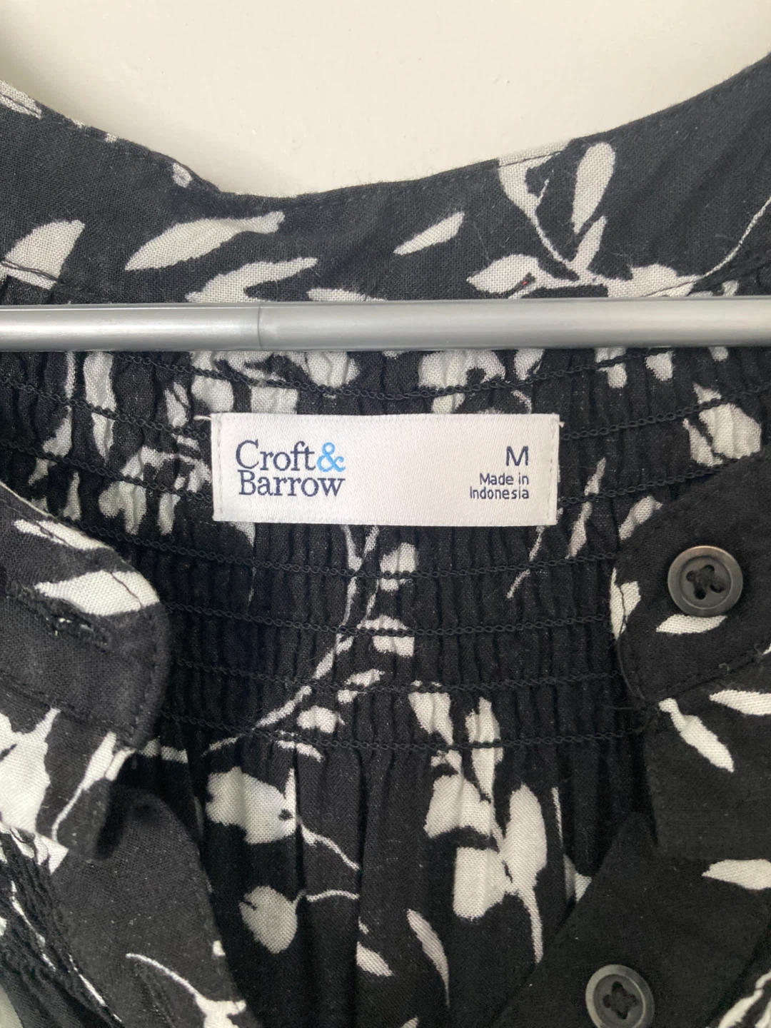 Croft & Barrow Black Floral Dress - Size M - photo 2