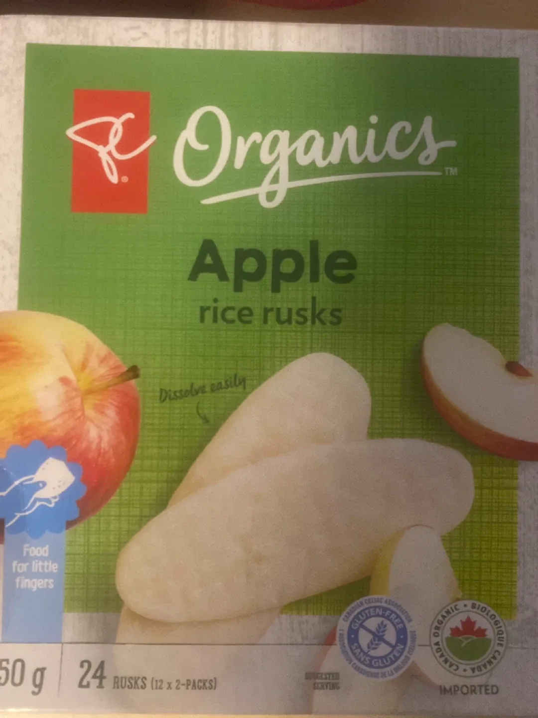 PC Organics Apple Rice Rusks thumbnail