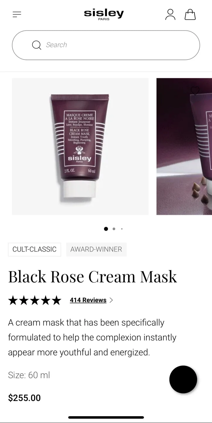 《New》Sisley Black Rose Cream Mask (60ml) image indicator(3)