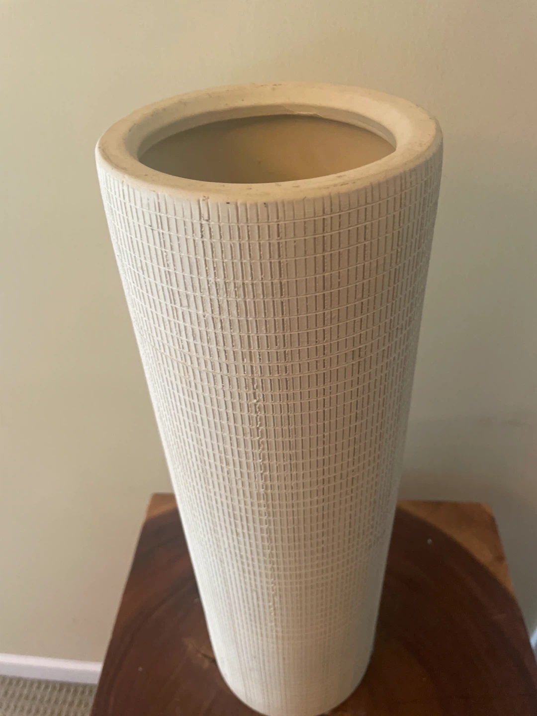 Tall Textured Ceramic Vase