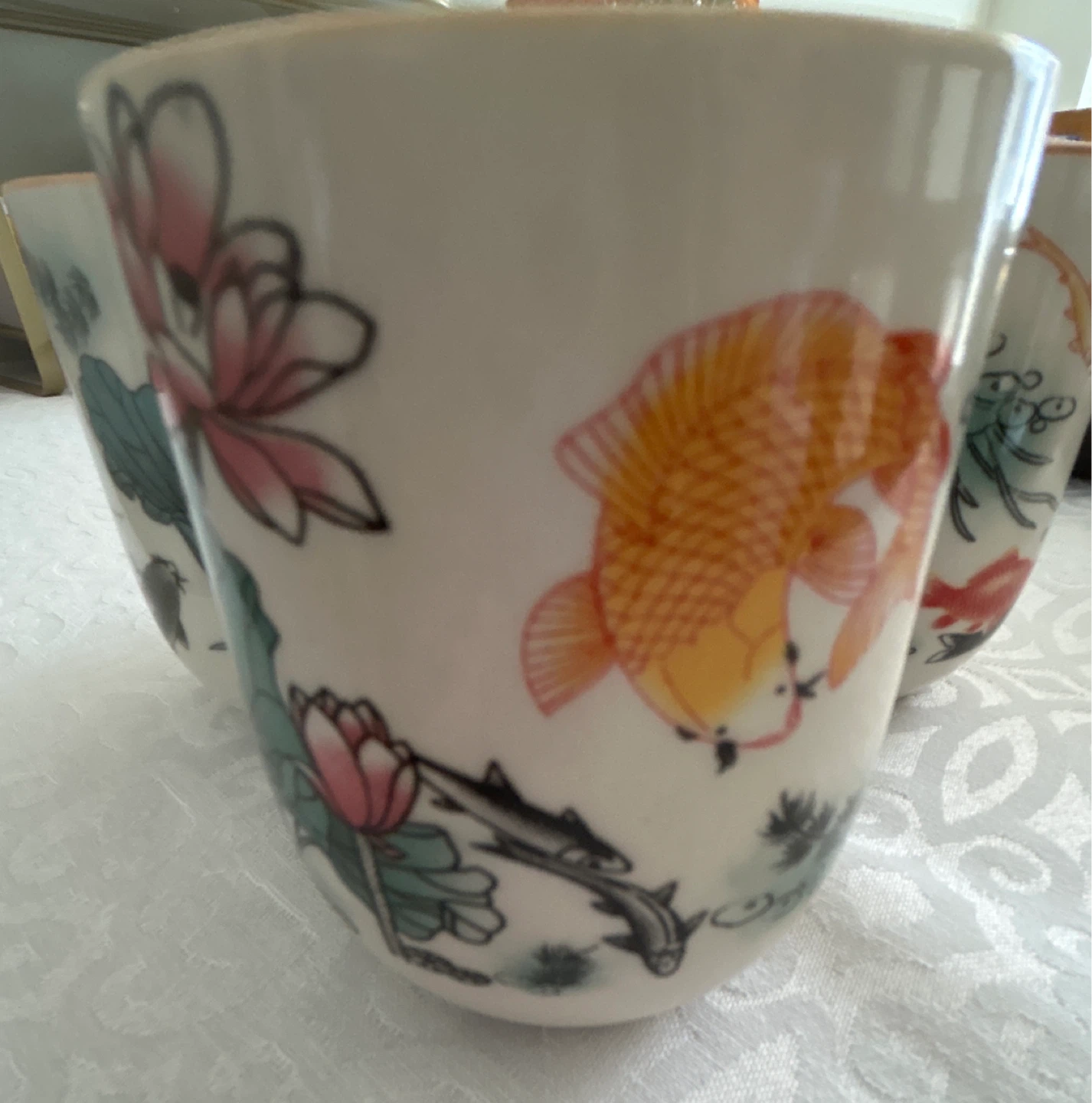 Set of 4 Vintage Chinese Tea Cups - photo 3