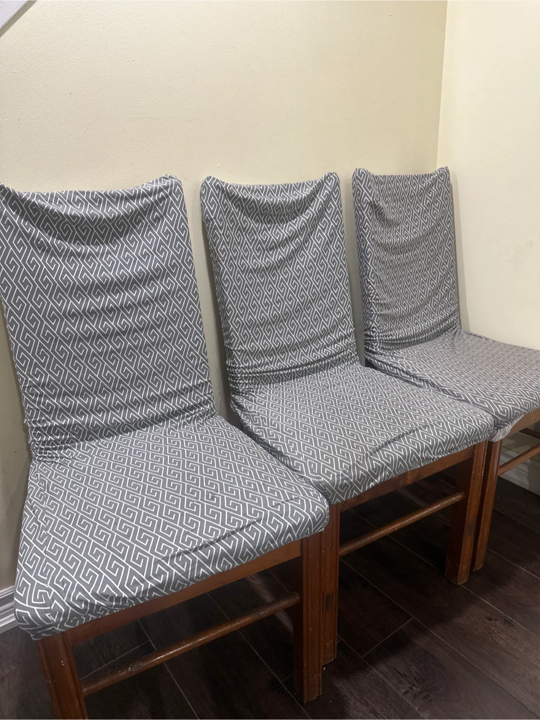 Set of 4 Dining Chairs with Covers