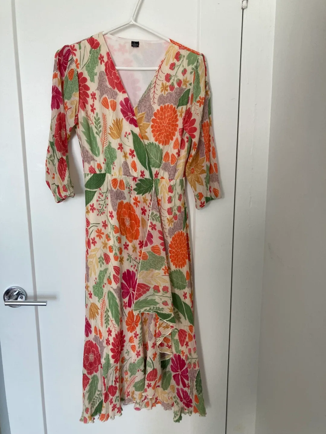 Floral Print Wrap Dress thumbnail