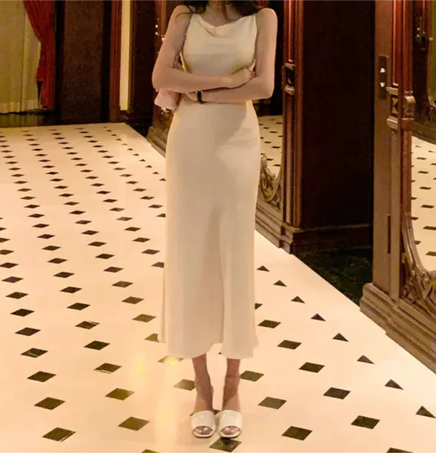 White Sleeveless Dress - photo 2