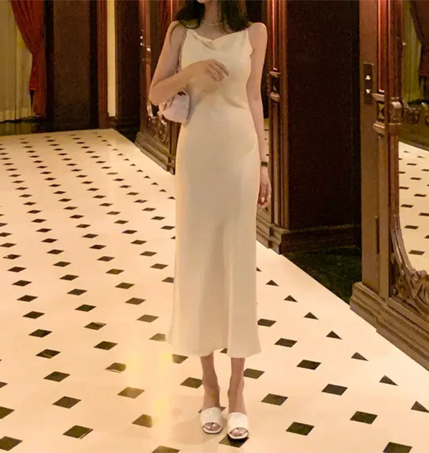 White Sleeveless Dress
