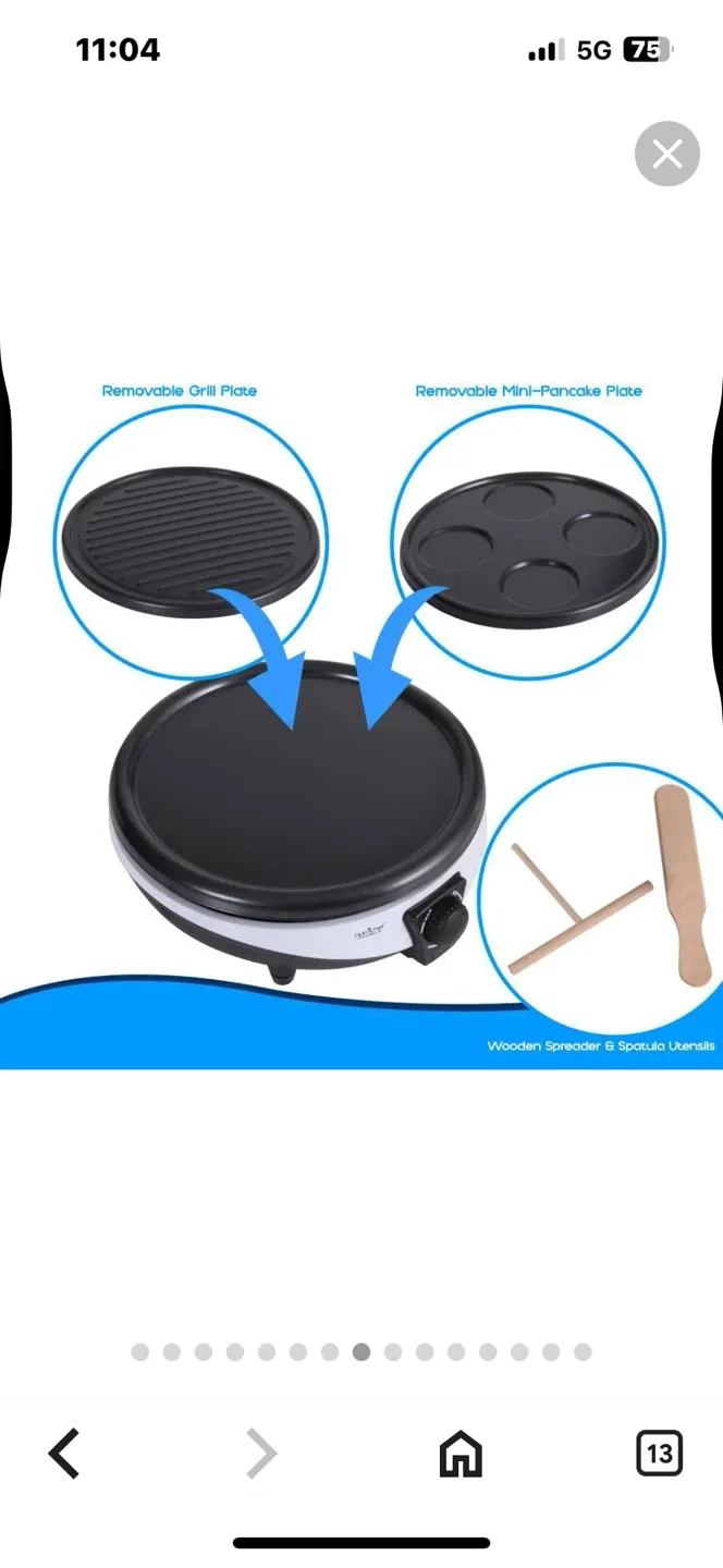 Nutrichef Crepe Maker - PKCYM15 image indicator(2)