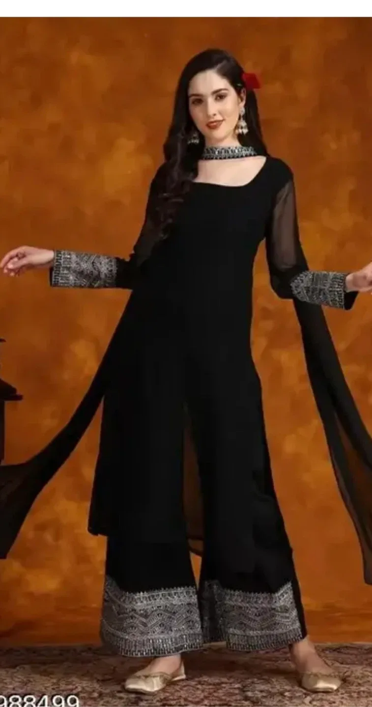 Black Palazzo Suit thumbnail