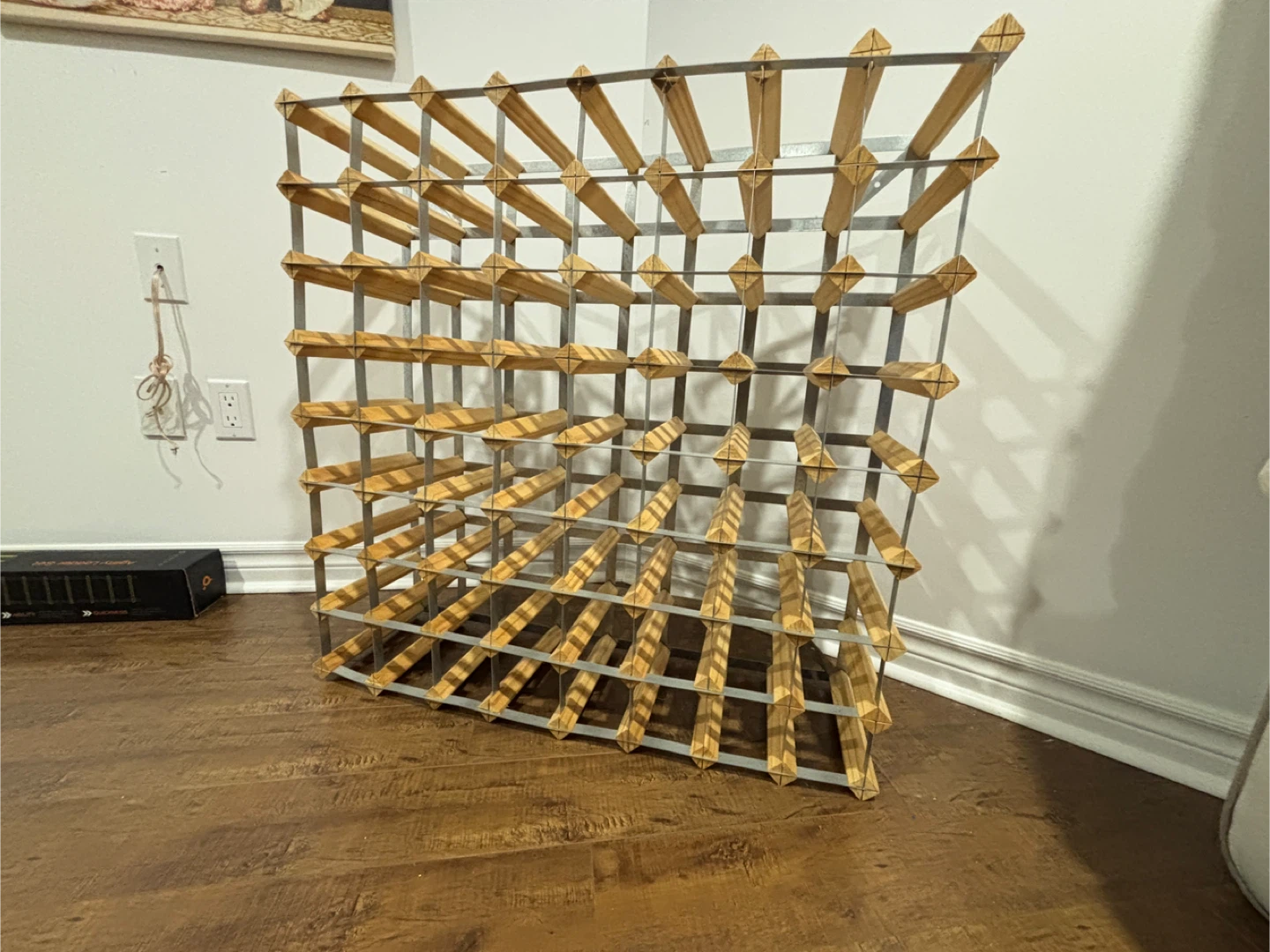 Wine Rack - Wood and Metal