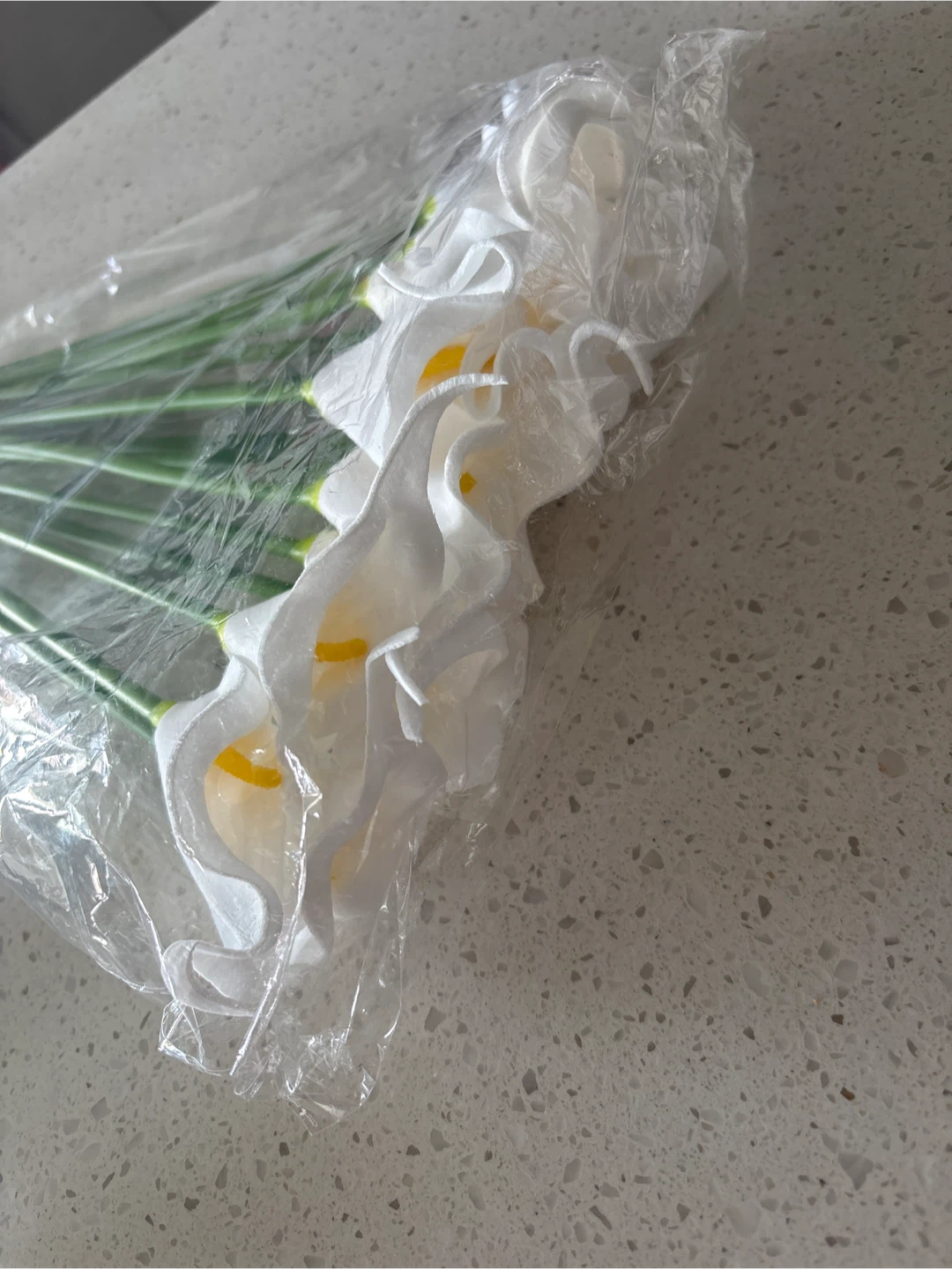 14pc White Calla Lily Artificial Flower Bouquet - photo 4