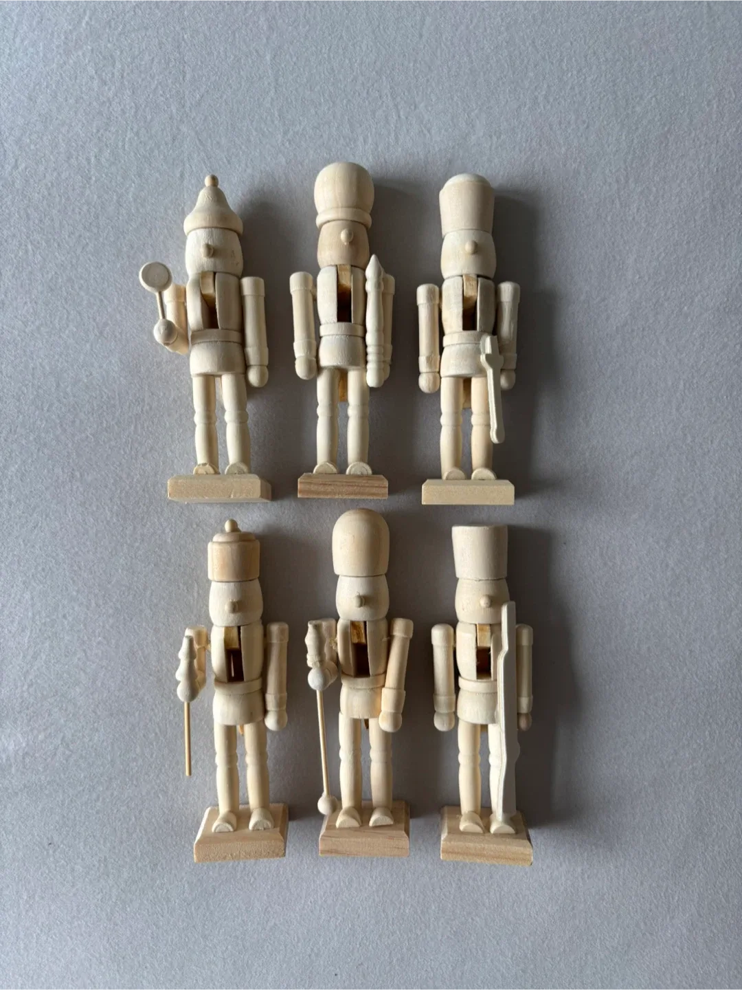 Unfinished Wooden Nutcrackers for decor & Craft Project thumbnail