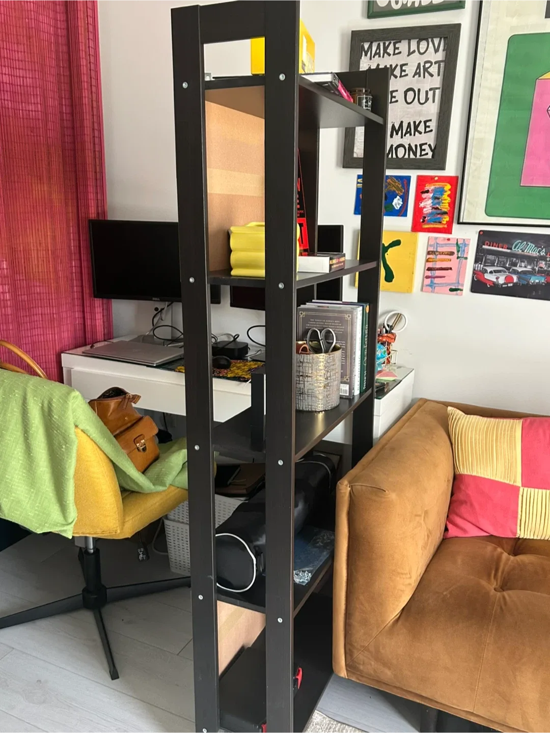 Black Metal Shelf Unit image indicator(2)