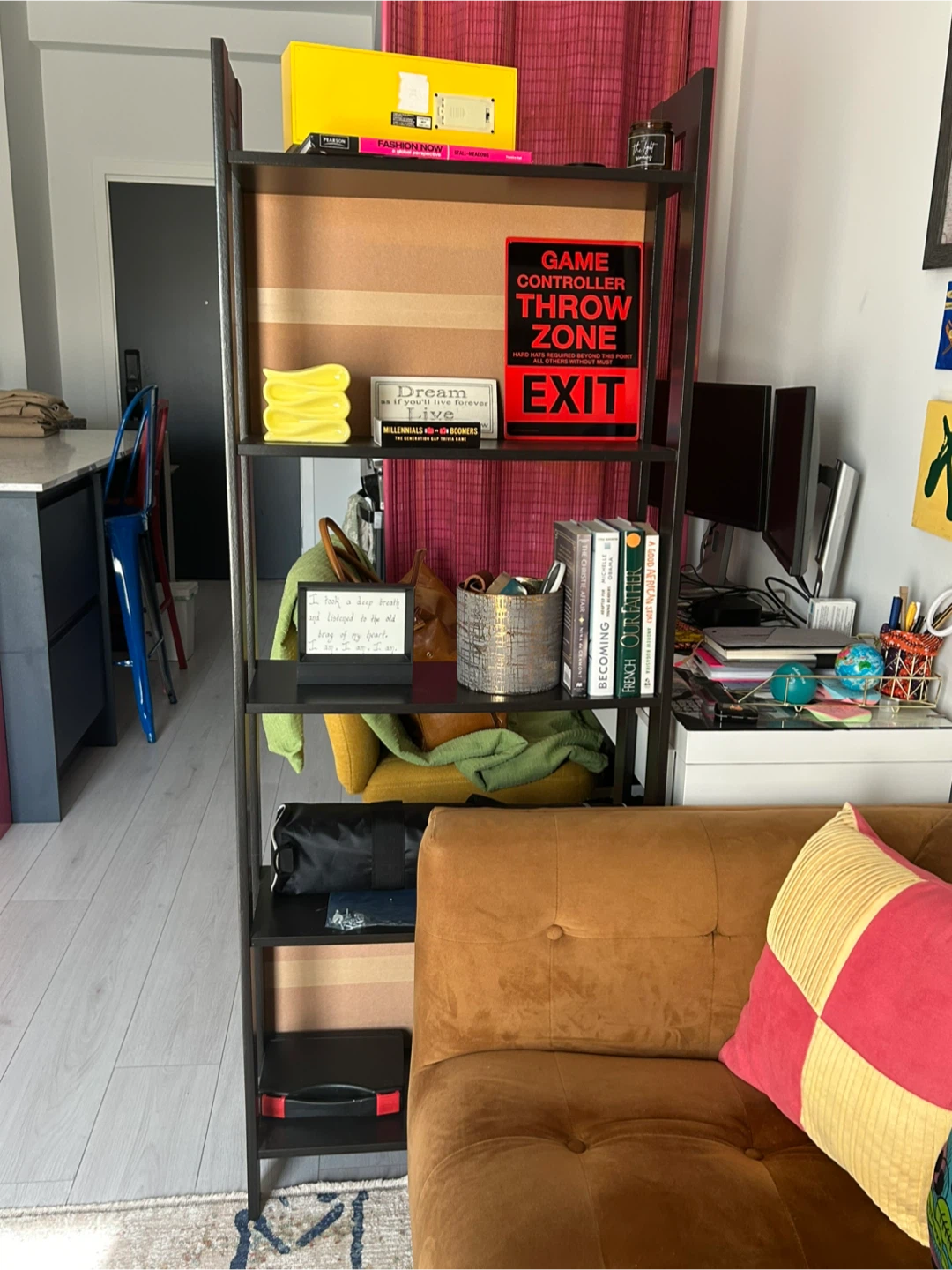 Black Metal Shelf Unit