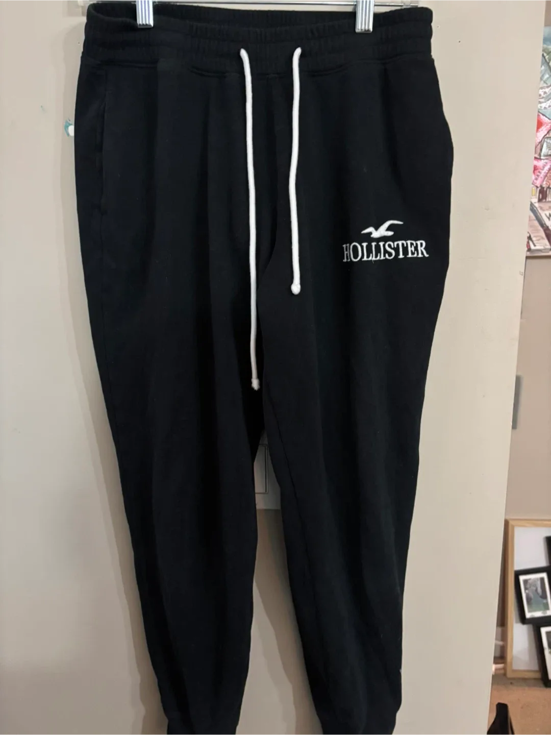 Hollister Black Sweatpants - Size M thumbnail