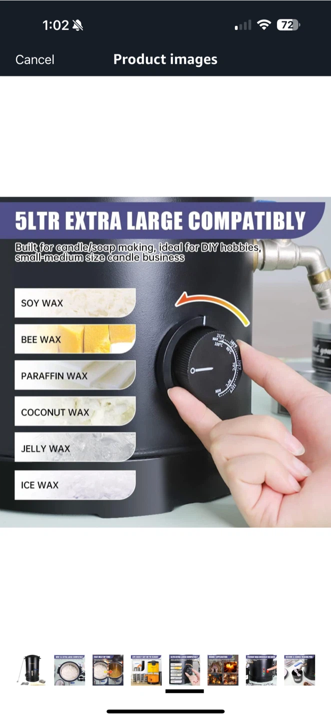 ToAuto 5LTR Wax Melting Pot - photo 4