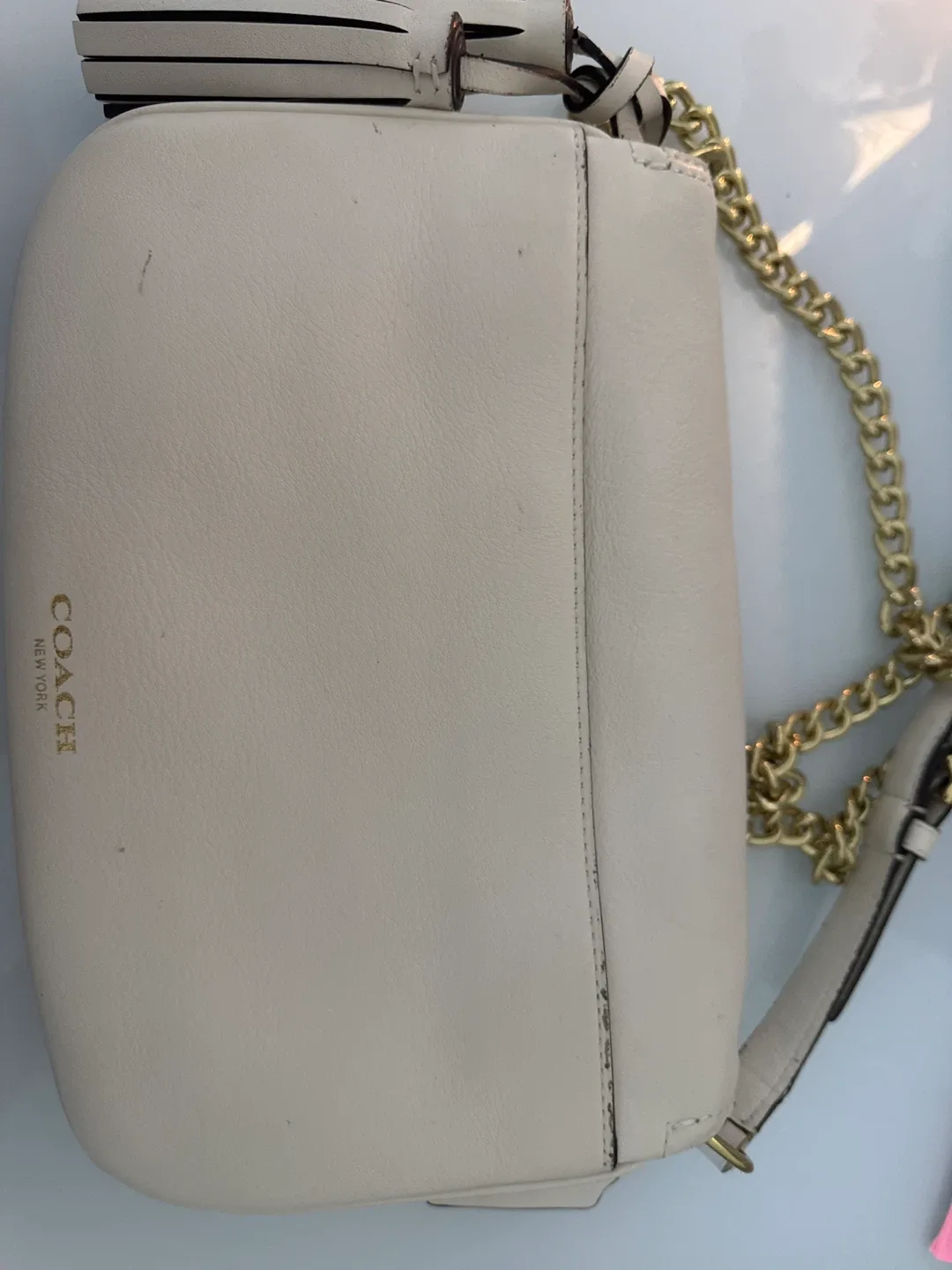 Coach Ivory Leather  Bag image indicator(2)