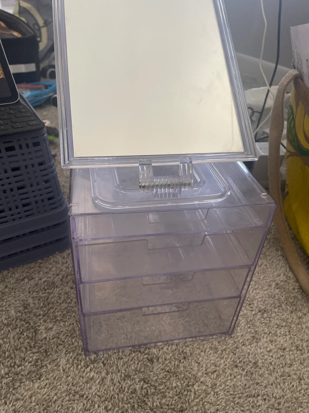 Makeup Organizer with Mirror