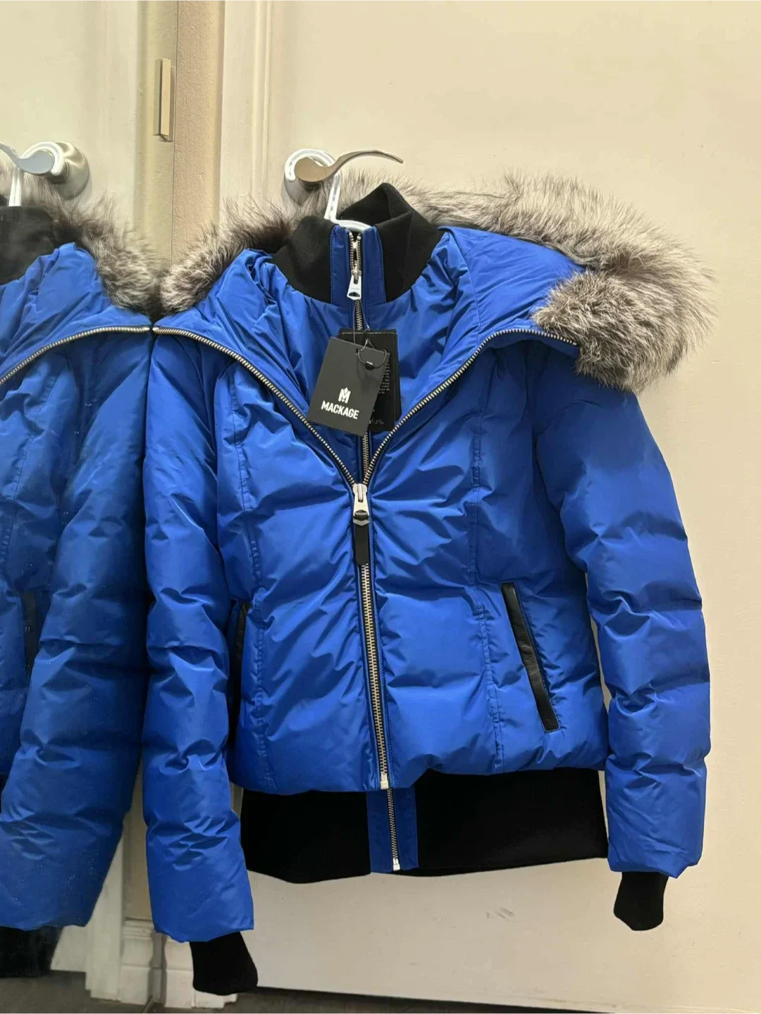 Mackage Romane-XR Roya Blue Puffer Jacket Size M thumbnail