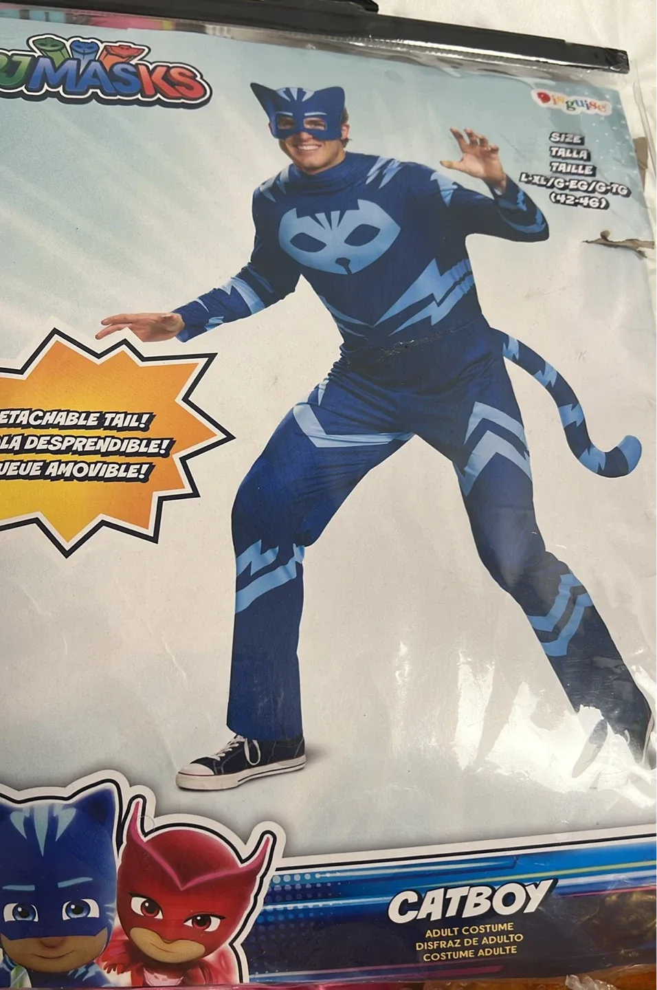 PJ Masks Catboy Adult Costume - Size L-XL thumbnail