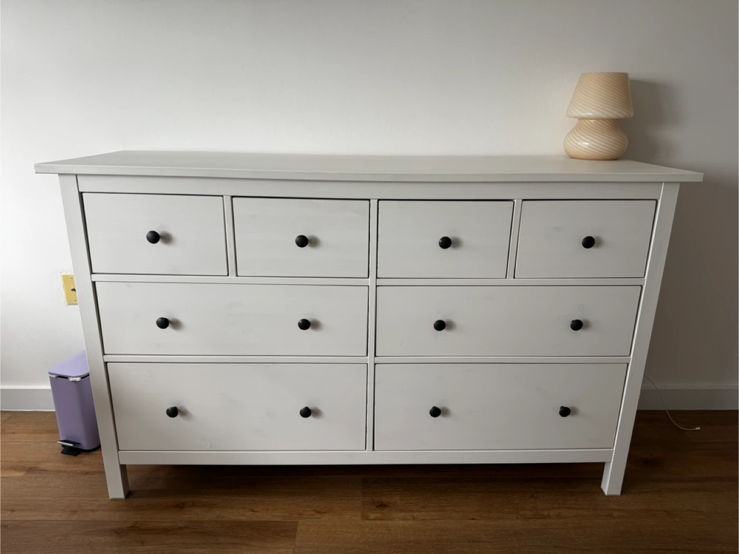 IKEA Hemnes 8-Drawer Dresser, White Stain
