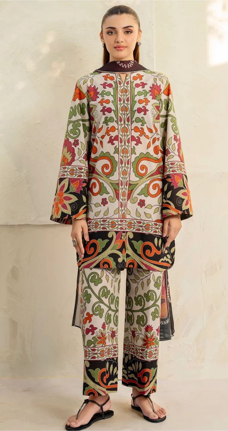 Branded Floral Print 3-Piece co ord