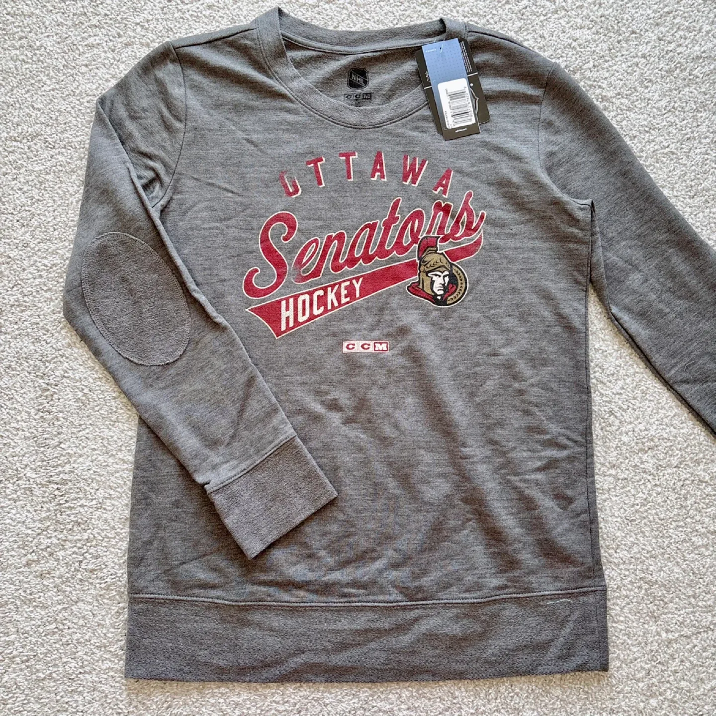 New Adidas NHL Ottawa Senators Hockey Women’s Sweatshirt size M thumbnail