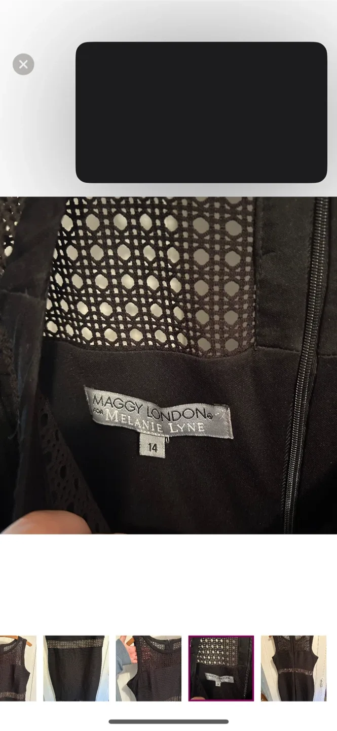 Maggy London from Melanie lyne Black Dress Size 14 image indicator(5)