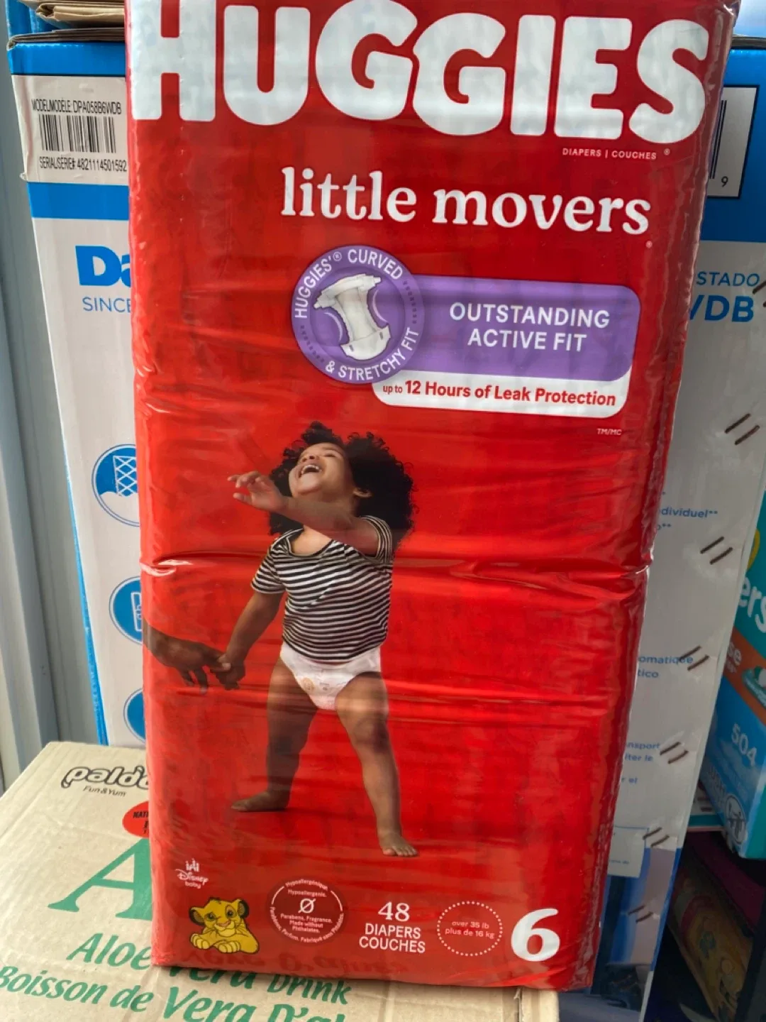 Huggies Little Movers Size 6 Diapers (48 count) thumbnail