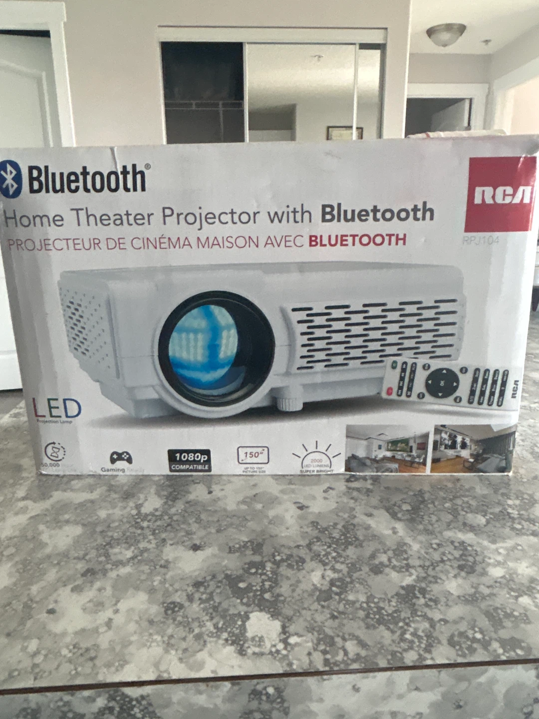 RCA RPJ104 Home Theater Projector with Bluetooth