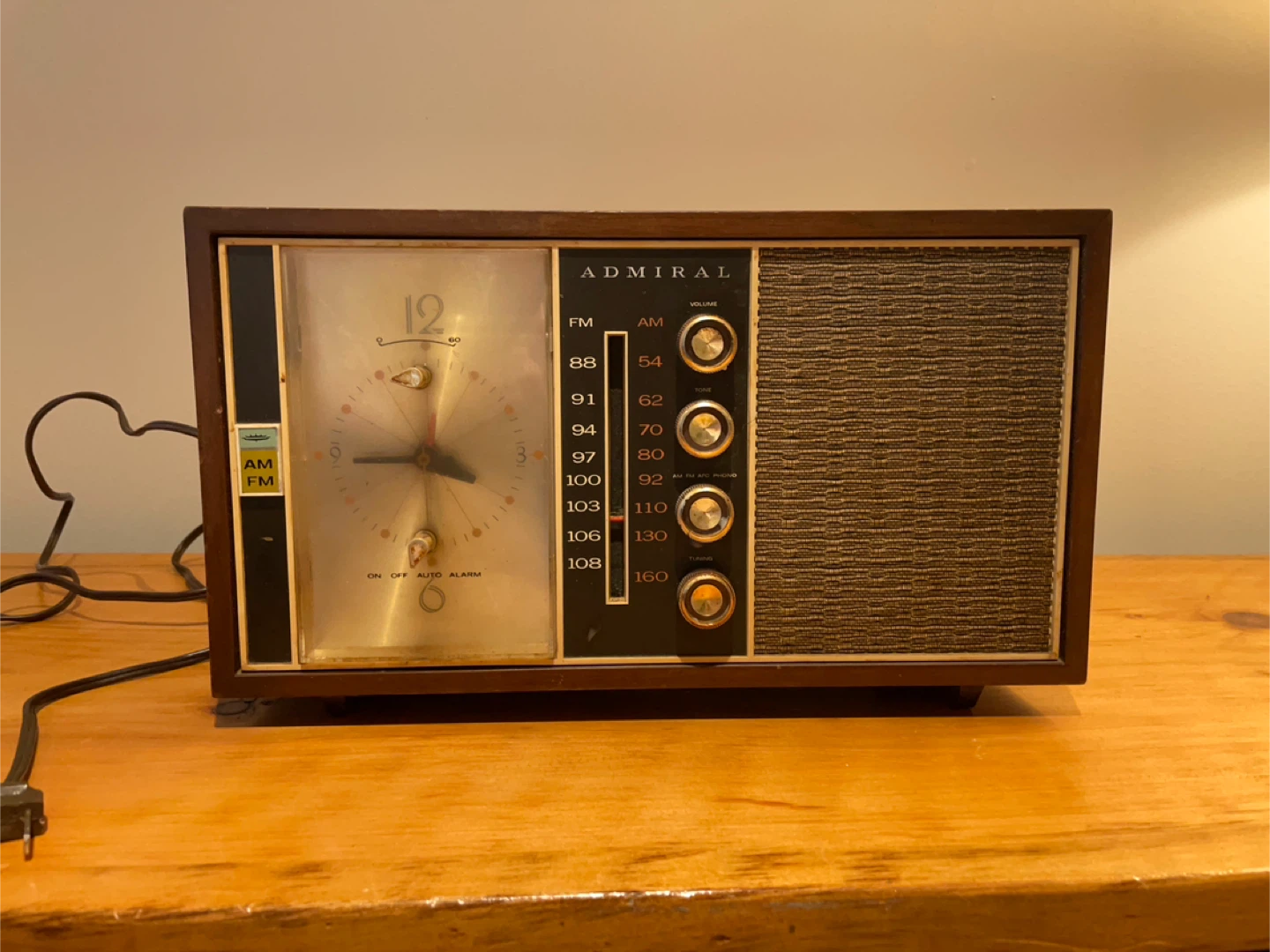1960's Admiral Tube Radio
