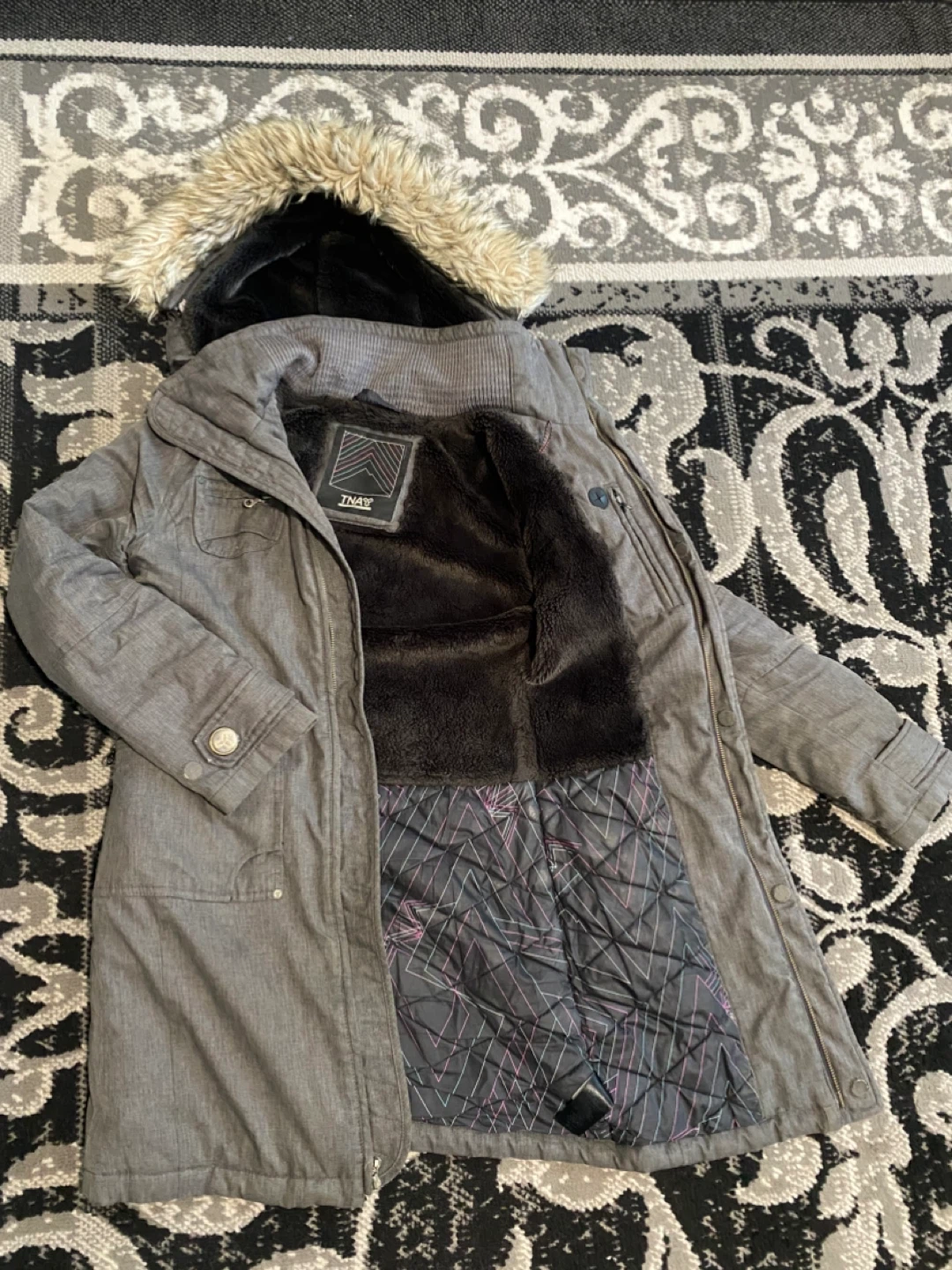 TNA Grey Winter Coat XS - photo 2