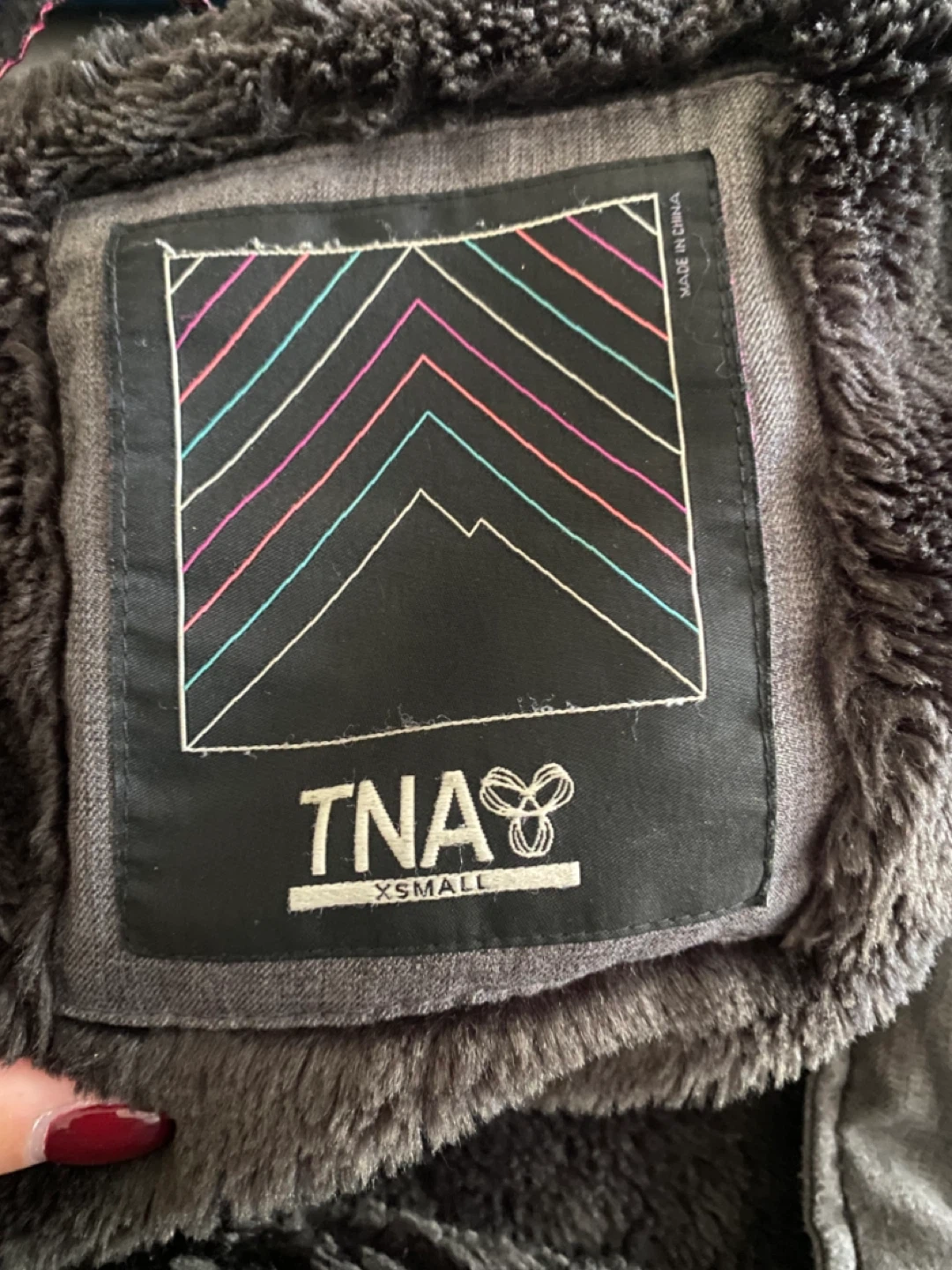 TNA Grey Winter Coat XS - photo 3