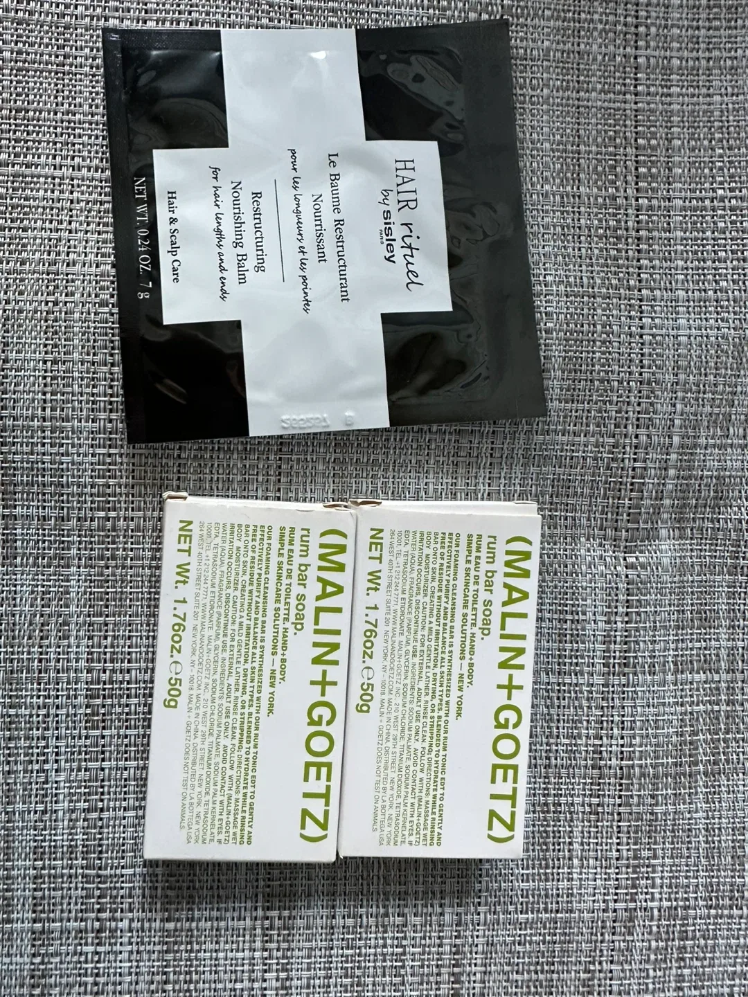 Malin+Goetz Rum Bar Soap & Sisley Hair Balm thumbnail