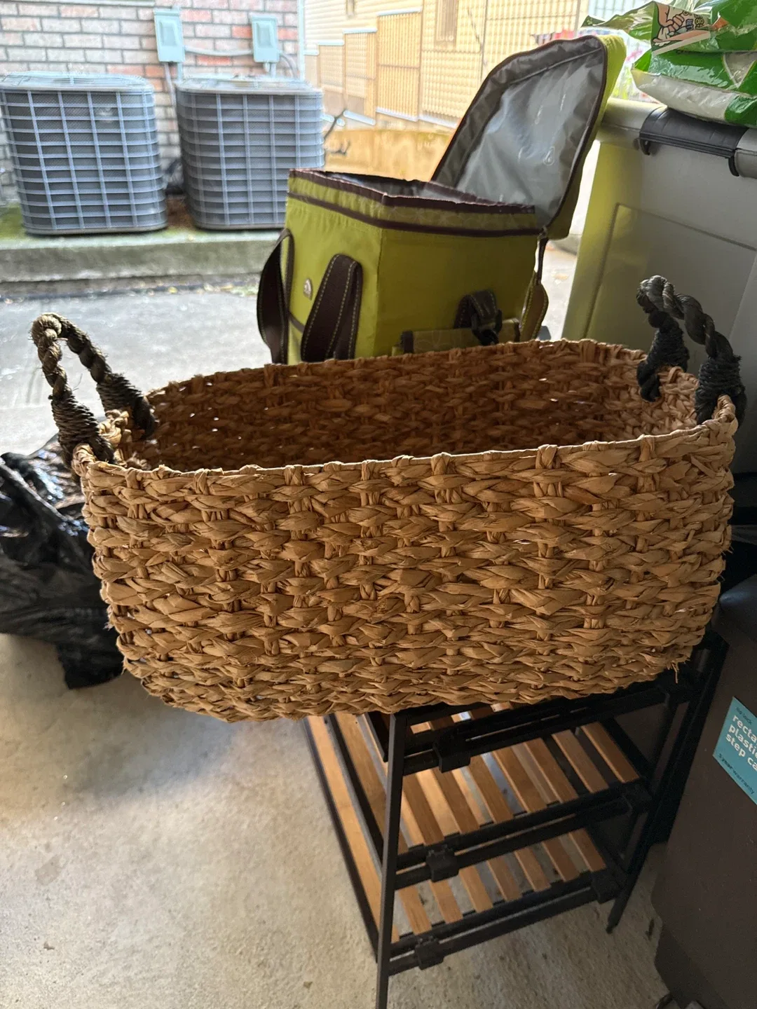 Woven Basket with Handles thumbnail