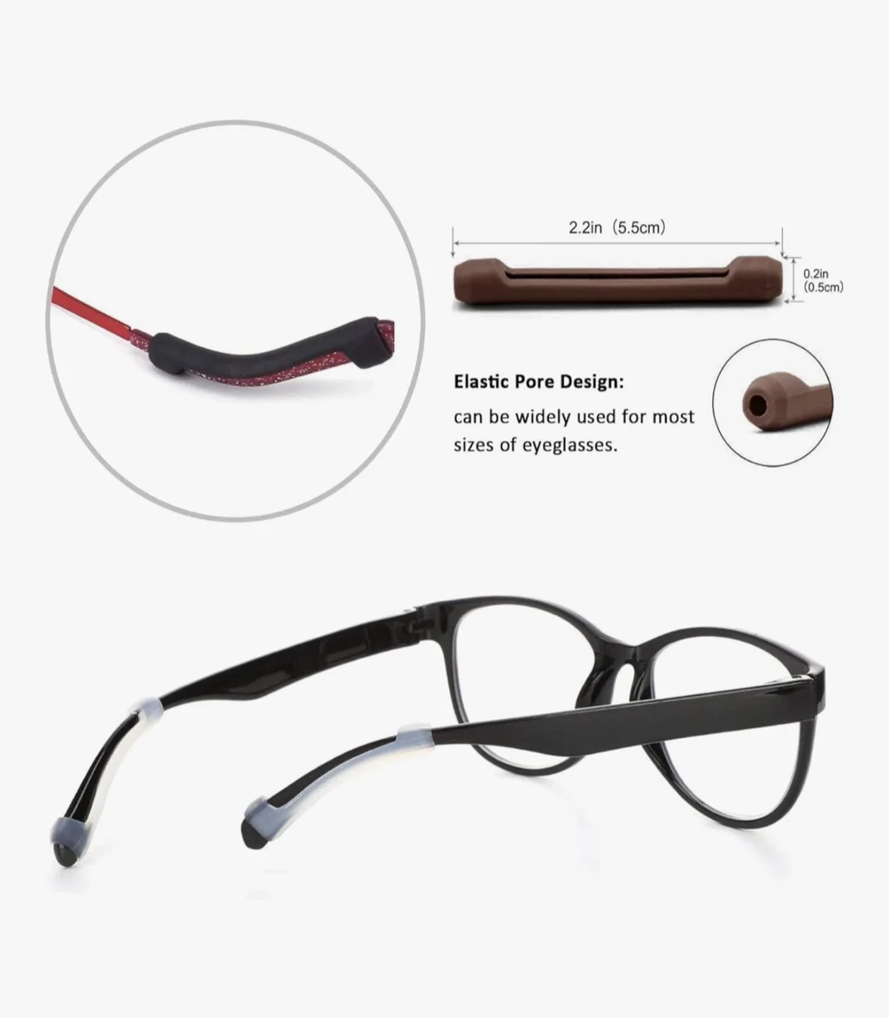 Eyeglass Ear Hook & Anti-Slip Kit – 12 Pair Set image indicator(5)