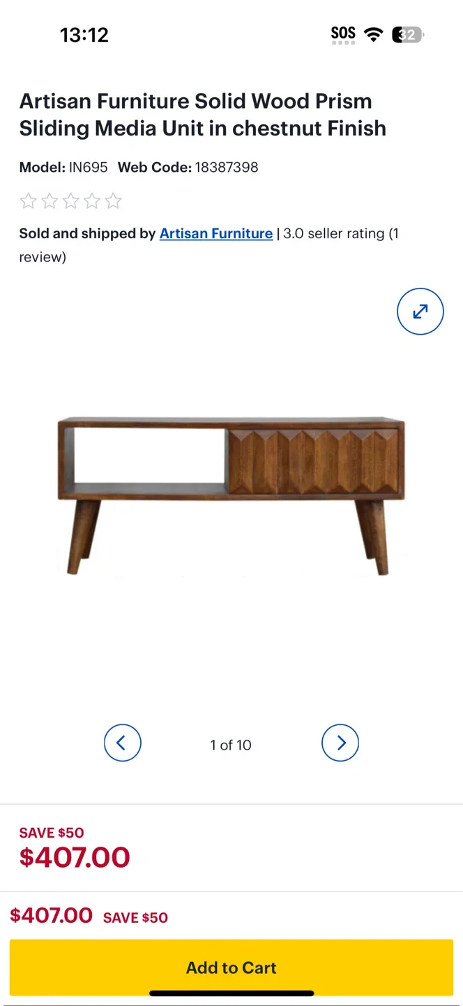 Wooden coffee table thumbnail