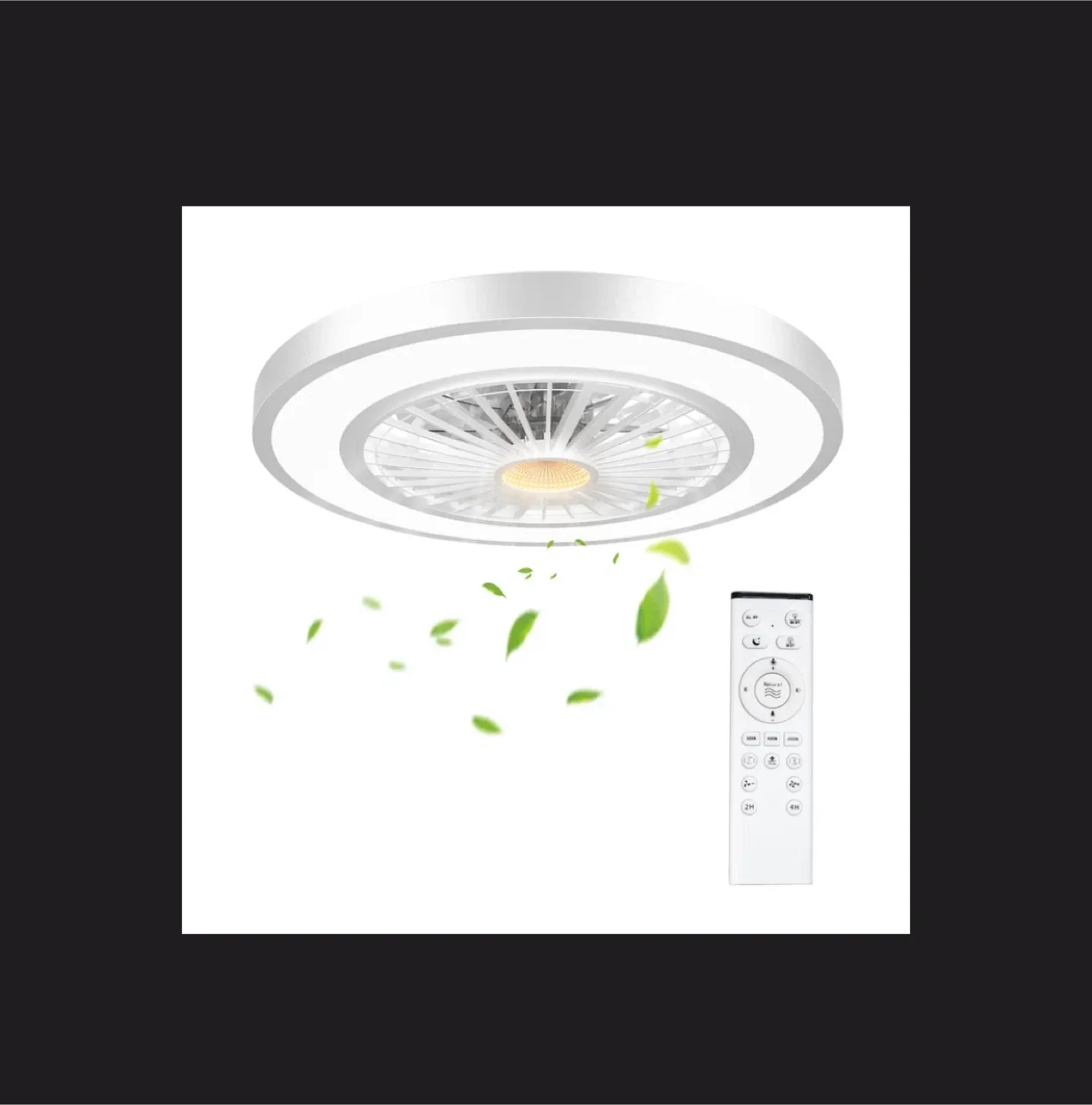 Kelman 22" Flush Mount Ceiling Fan w/ Light image indicator(5)