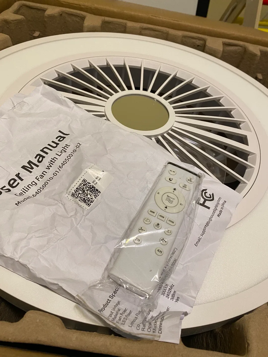 Kelman 22" Flush Mount Ceiling Fan w/ Light image indicator(10)