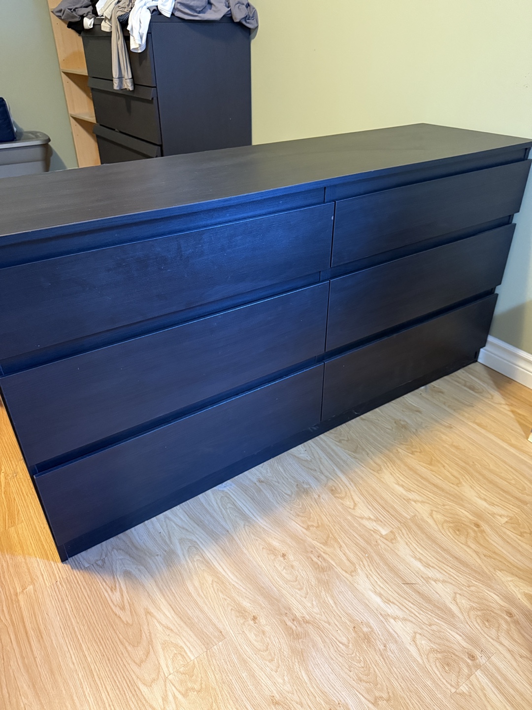 IKEA Malm Black-Brown 6-Drawer Dresser