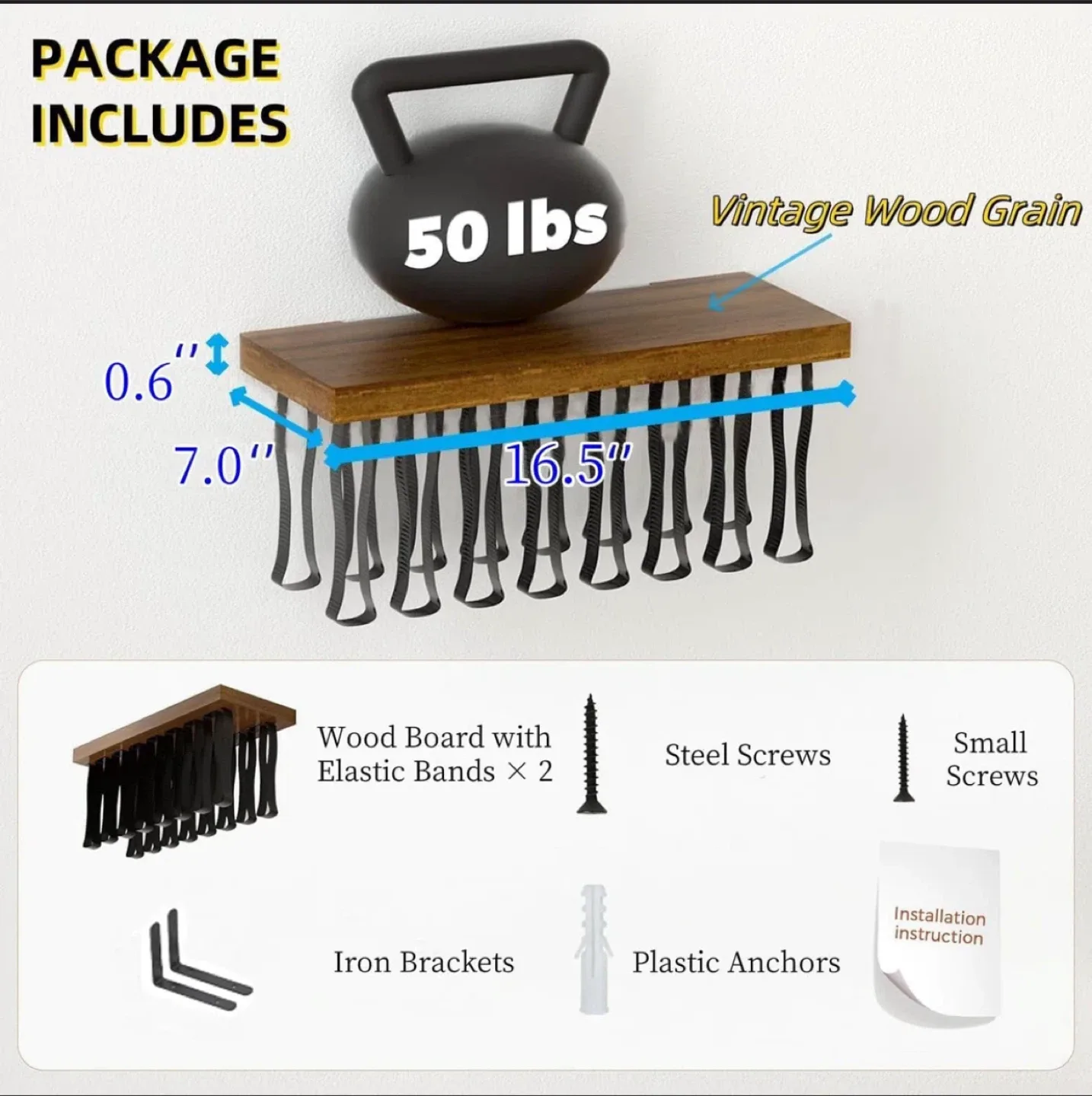 Invisible Floating Bookshelves Wall Mounted image indicator(3)
