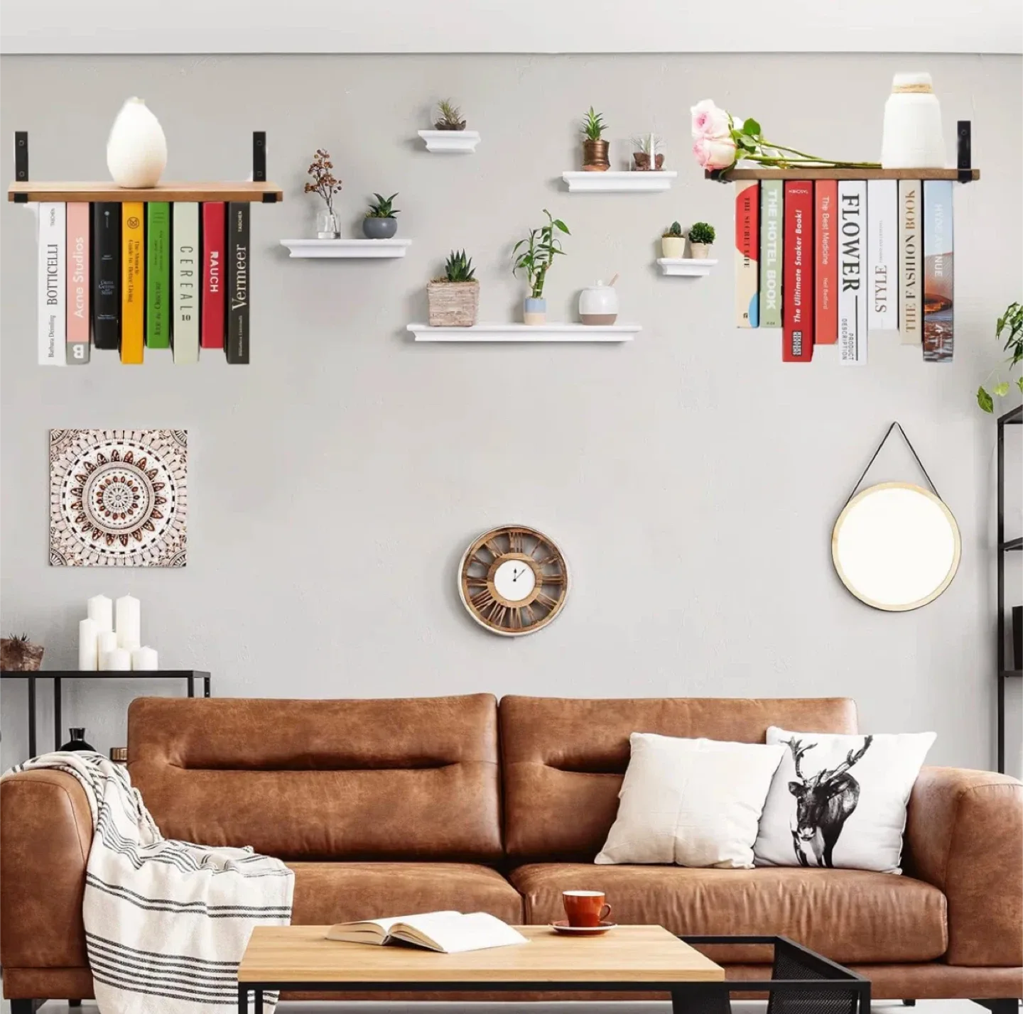 Invisible Floating Bookshelves Wall Mounted image indicator(4)