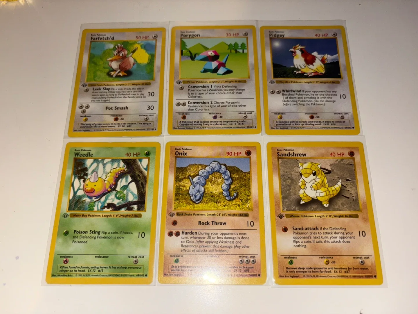 1st Edition Pokémon Cards – Vintage WOTC Base Set 1999 Lot