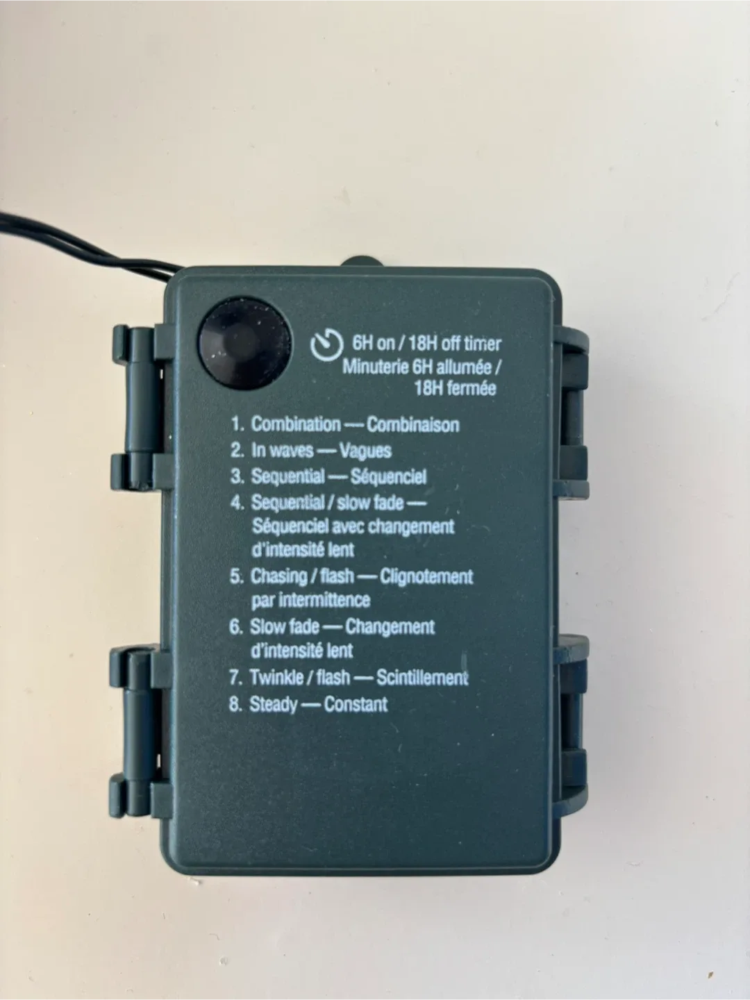 20 foot 80 bulbs White String Christmas Lights 8 functions image indicator(3)