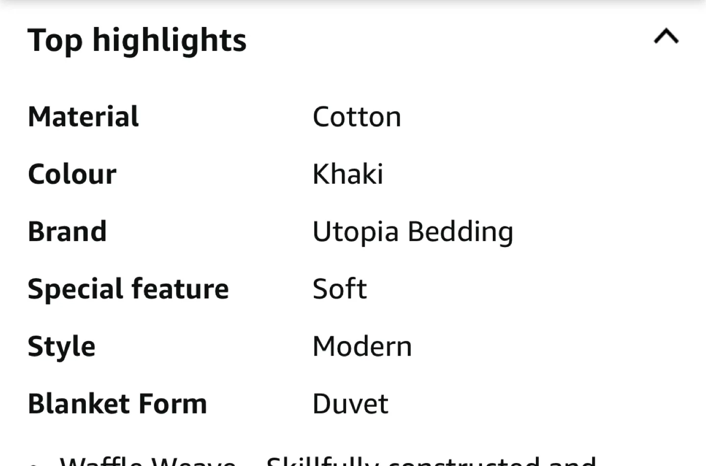 Utopia Bedding Khaki Waffle Blanket (Full/Queen) image indicator(2)