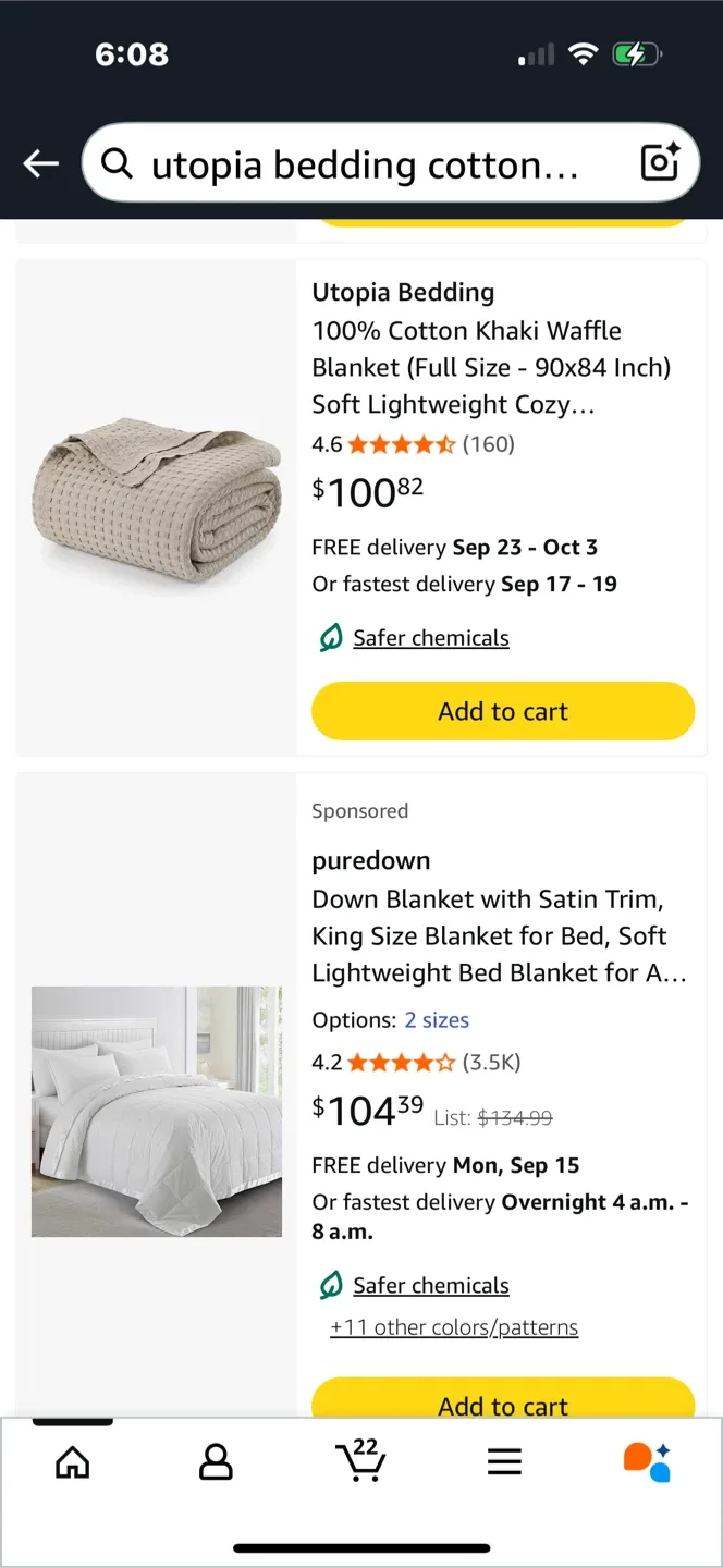 Utopia Bedding Khaki Waffle Blanket (Full/Queen) image indicator(4)