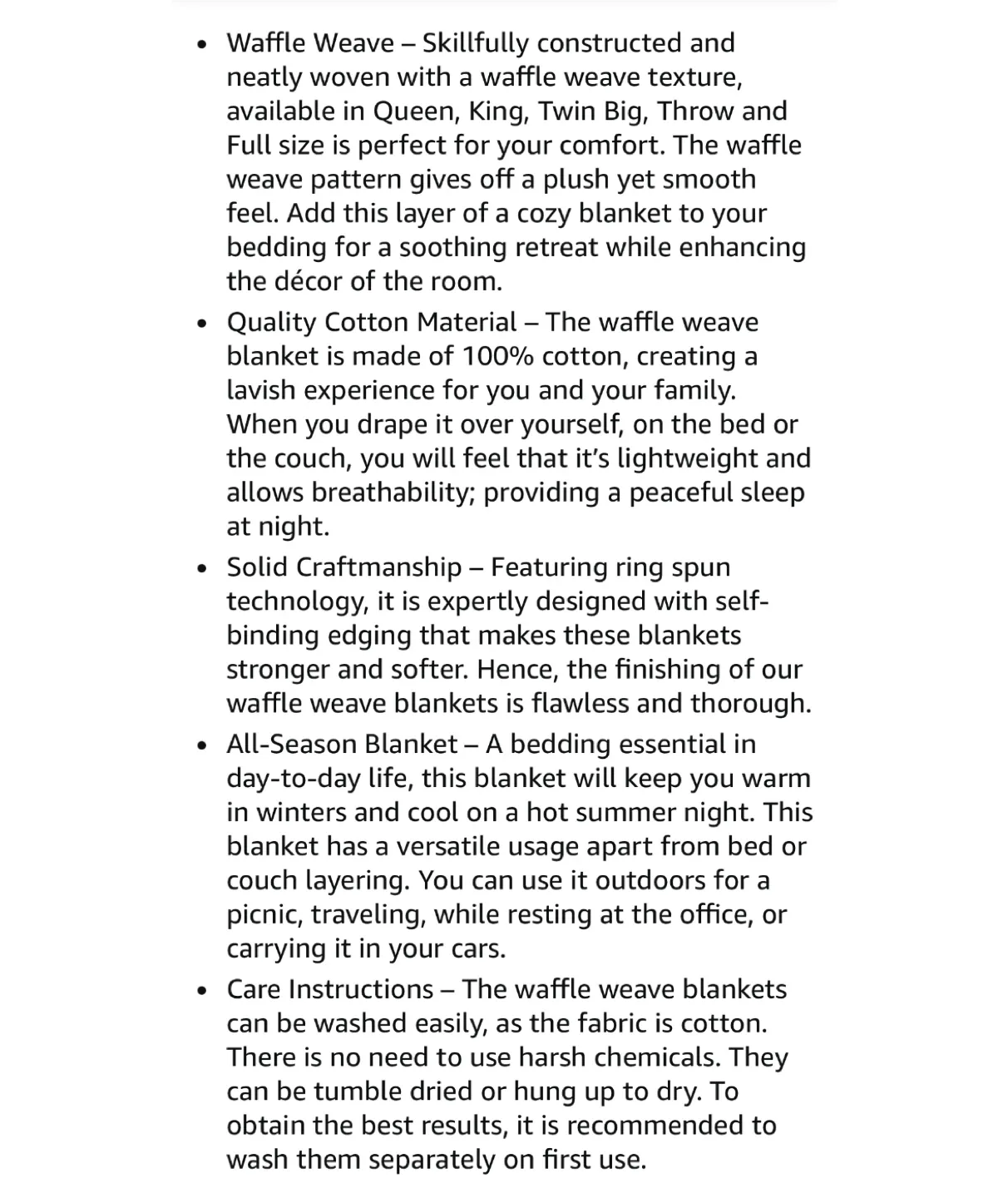 Utopia Bedding Khaki Waffle Blanket (Full/Queen) image indicator(3)